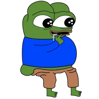 🫥 Pepe the Frog pepe, ếch, meme, hoạt hình telegram sticker