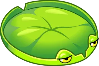 😩 Ninfea, Pianta, Cartone animato, Verde, Occhio, Plants vs Zombies whatsapp sticker