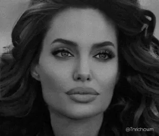 ➰ Angelina Jolie @Tnrichawm 名人, 女演员, 女人, 肖像, 电影明星 telegram sticker