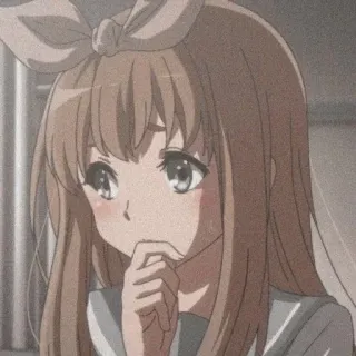 🌟 アニメ, 女の子, かわいい, リボン, おしゃれ telegram sticker