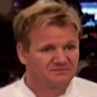 😐 Gordon Ramsay chef, cooking, restaurant, tv personality telegram sticker