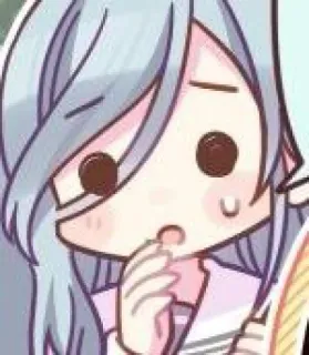 ❤️ anime, girl, chibi, cute, manga, kawaii telegram sticker