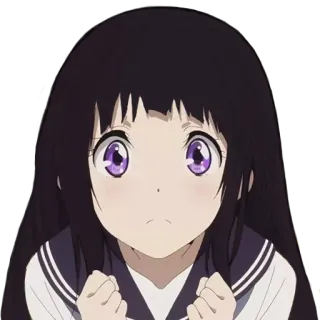 🙏 Аниме, Персонаж, Девушка, Иллюстрация, Манга, Школьная форма telegram sticker