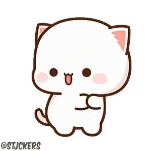 👻 고양이, 스티커, 귀여운, 카와이, 만화, 동물 telegram sticker