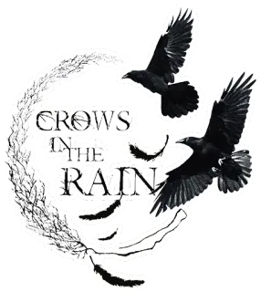 ☔ Crows in the rain wrony, ptaki, deszcz, natura, gotyk telegram sticker