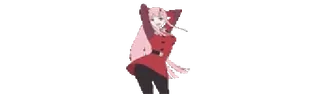 🌟 Zero Two Darling in the Franxx anime, character, Zero Two, Darling in the Franxx whatsapp sticker