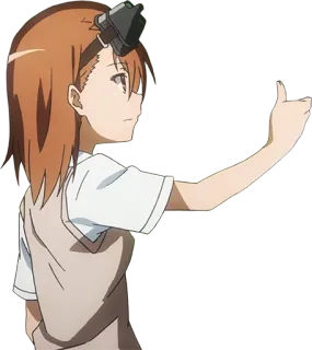 👍 Mikoto Misaka A Certain Scientific Railgun อนิเมะ, ผู้หญิง, เรลกัน, ตัวละคร, วิทยาศาสตร์, มิโคโตะ telegram sticker
