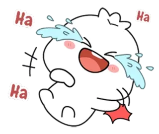 🌟 Ha Мультфильм, Плач, Смех, Эмоция, Счастливый, Радость telegram sticker