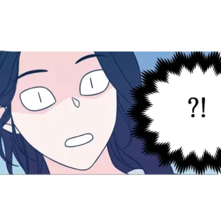 ♥️ ?! exclamação, desenho animado, expressão, surpreso, pergunta telegram sticker