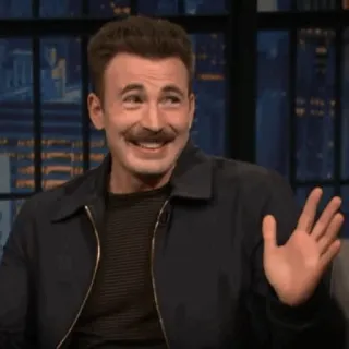 🌪 Chris Evans ator, celebridade, homem, tv, talk show telegram sticker