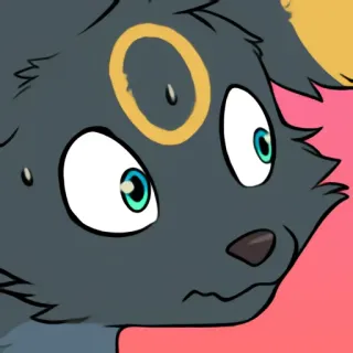 😯 Umbreon Pokemon telegram sticker