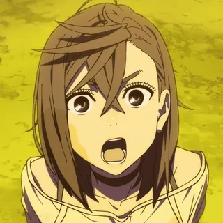 😳 dziewczyna anime, zszokowana, anime, zaskoczona, kreskówka telegram sticker
