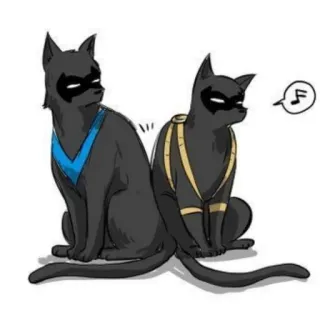 ♟ chats, animaux, dessin animé, mignon, félin, chatons whatsapp sticker