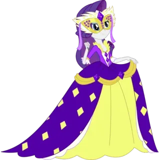 👸 Rarity My Little Pony Seltenheit, My Little Pony, Maskerade, Pony, Reitsport whatsapp sticker
