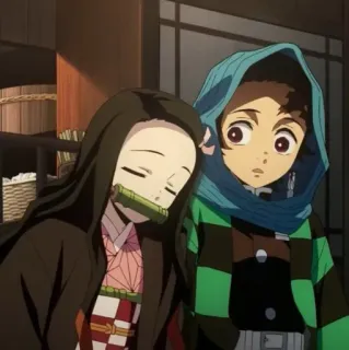 Nezuko Kamado; telegram stickers