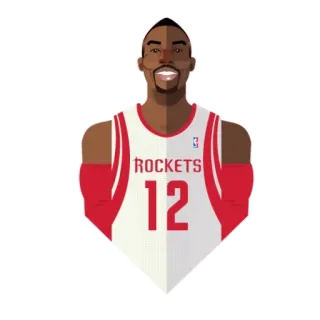 😃 sport, basket, nba, atleta, rockets telegram sticker