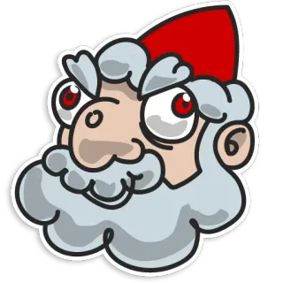 😊 papá noel, dibujos animados, navidad, invierno, fiestas telegram sticker