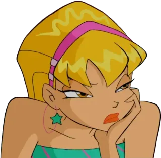 😠 Stella Winx Club стелла, винкс клаб, фея, мультфильм, персонаж, анимация, магия telegram sticker