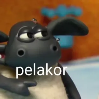 🤡 pelakor Барашек Шон, Овца, Мультфильм telegram sticker