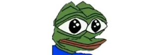 🐸 Pepe the Frog Мем, Интернет-культура, Пепе, Лягушка, Грустный, Эмоциональный telegram sticker