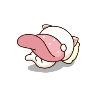 💈 Katze, Zunge, süß, Tier, kawaii telegram sticker