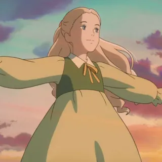 🗻 Anna Sasaki When Marnie Was There 动漫, 女孩, 吉卜力工作室, 回忆中的玛妮 telegram sticker