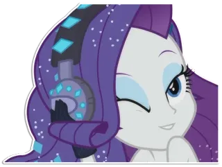 😉 Rarity My Little Pony Rarity, My Little Pony, Pônei, Desenho animado, Anime, Animação, Roxo telegram sticker