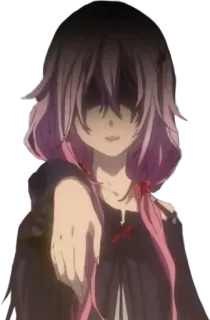 😈 anime, gadis, karakter, rambut pink, ilustrasi telegram sticker