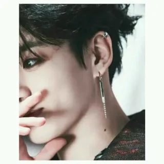 🖤 orecchini, gioielli, kpop, coreano, modello uomo, bellezza telegram sticker