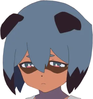 😓 Michiru Kagemori BNA Anime, BNA, Michiru Kagemori, Tanuki, Ragazza, Cartone animato telegram sticker