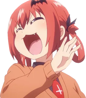 😂 Satania Gabriel DropOut anime, demon, girl, satania, gabriel dropout, comedy whatsapp sticker
