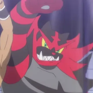 🏆 Incineroar Pokemon Incineroar, Pokemon, fire type, fighting type, cat, anime telegram sticker