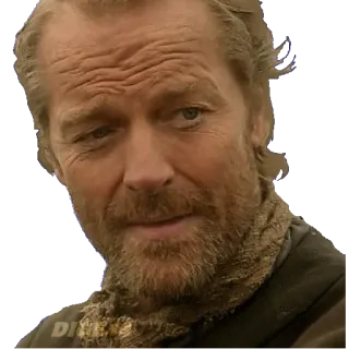😌 Jorah Mormont Game of Thrones Jorah Mormont, Game of Thrones, character, tv show, portrait telegram sticker