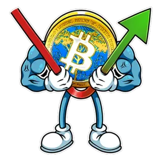 ⬇️ 比特币, 加密货币, 金融, 投资, 增长, 交易 telegram sticker