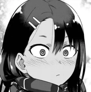 😟 Nagatoro Don't Toy with Me, Miss Nagatoro Anime, Manga, Cartoon, Nagatoro, Ausdruck telegram sticker