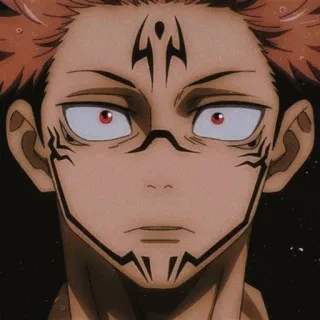 😧 Ryomen Sukuna Jujutsu Kaisen アニメ, 漫画, 両面宿儺, 呪術廻戦, 呪霊, 刺青 telegram sticker