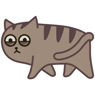 😓 Katze, Tier, Cartoon, Haustier, süß, Aufkleber whatsapp sticker