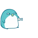 🐠 penguin, minum, imut, kartun, binatang, botol, air, lucu telegram sticker