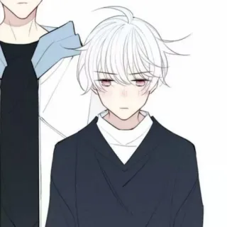 🥞 anime, manga, boy, character, white hair telegram sticker