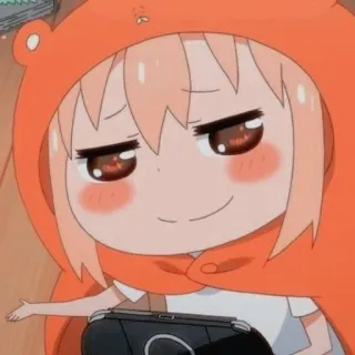 🥤 Umaru Doma Himouto! Umaru-chan animé, umaru, mignon, sweat à capuche, fille telegram sticker