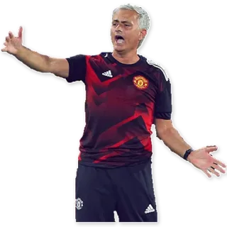 🤷 Jose Mourinho sepak bola, football Amerika, manajer, José Mourinho, atlet telegram sticker