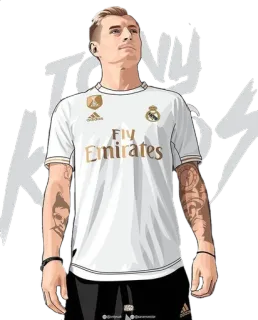 🇩🇪 Toni Kroos TONI KROOS bóng đá, bóng đá, Real Madrid, vận động viên, cầu thủ telegram sticker
