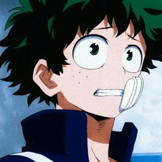 ⚓ Izuku Midoriya My Hero Academia Anime, Manga, Charakter, My Hero Academia, Izuku Midoriya, Deku telegram sticker