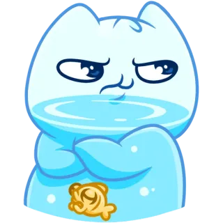 🙄 고양이, 만화, 스티커, 귀여운, 웃긴 telegram sticker