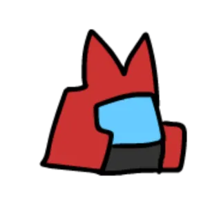 😃 Dibujo animado, Rojo, Personaje, Espacio, Juego telegram sticker