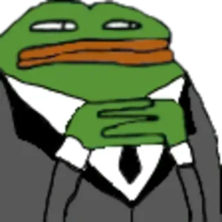 😐 Pepe the Frog Meme, Kikker, Zakelijk, Internet cultuur telegram sticker