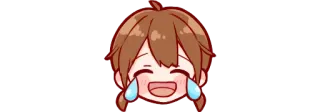 😂 Anime, Chibi, Płacz, Emocje, Śmiech telegram sticker