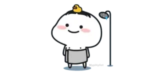 🍚 fofo, desenho animado, banho, duche, toalha, pato whatsapp sticker