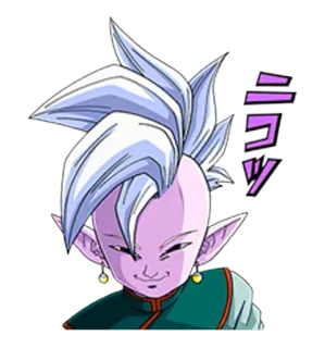 😏 ニカッ Anime, Cartone animato, Felice, Sorriso, Personaggio telegram sticker