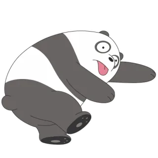 🤪 Panda We Bare Bears Kartun, Panda, We Bare Bears, Lucu, Imut telegram sticker